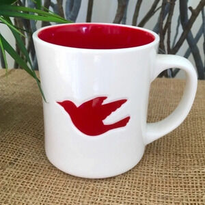 Starbucks Retired 2008 Red Dove Bird Mug